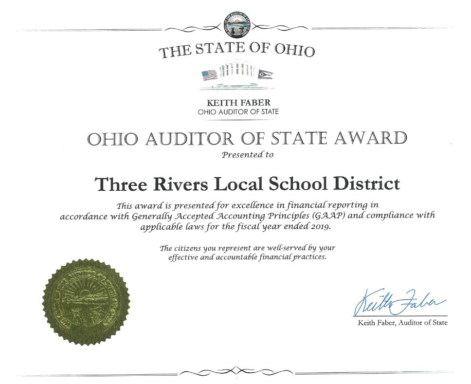 Auditor of the State Award